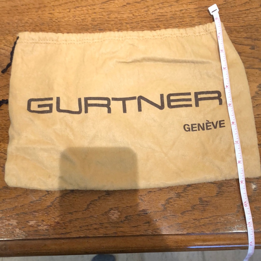 Authentic Vintage Gurtner Geneve Luxury Flannel Dust Bag Pouch - 10”